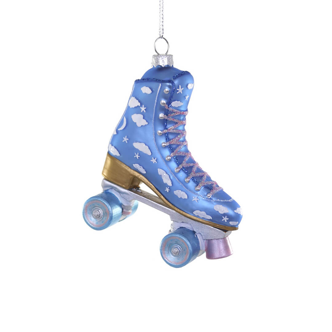 Blue Clouds Roller Skate Ornament 3.75" - bubblegum market