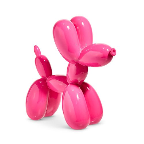 Blushing Holiday Pink Balloon Dog 8" - bubblegum market