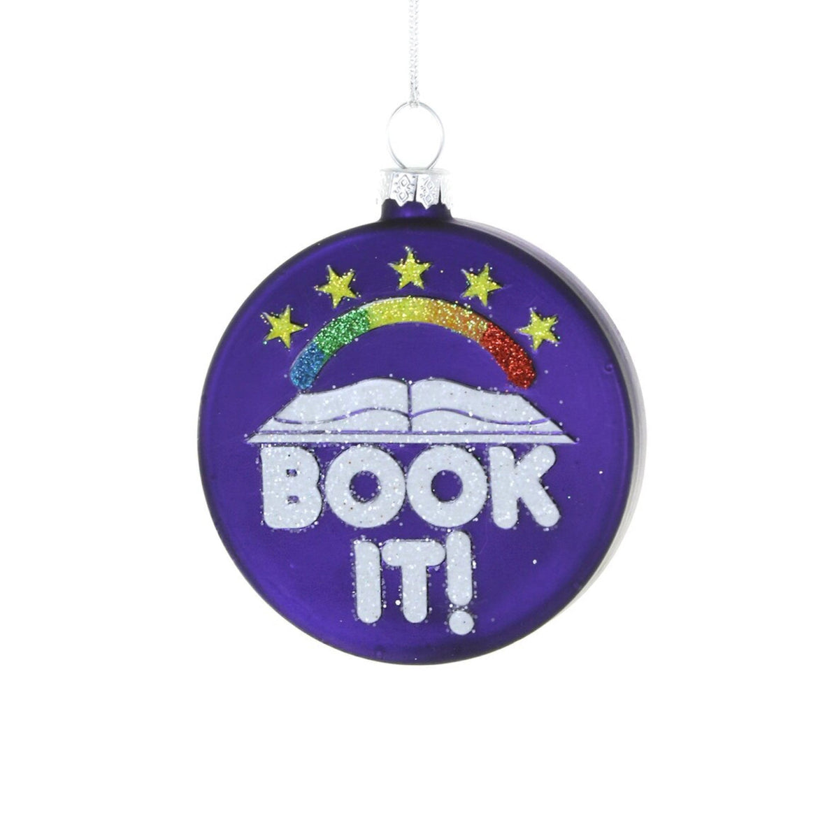 Book It Ornament 2.5" - bubblegum market