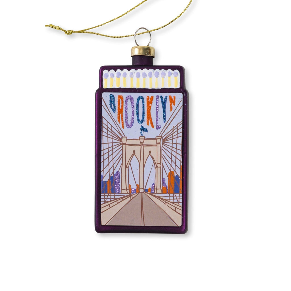 Brooklyn Matchbook Ornament 3.5" - bubblegum market