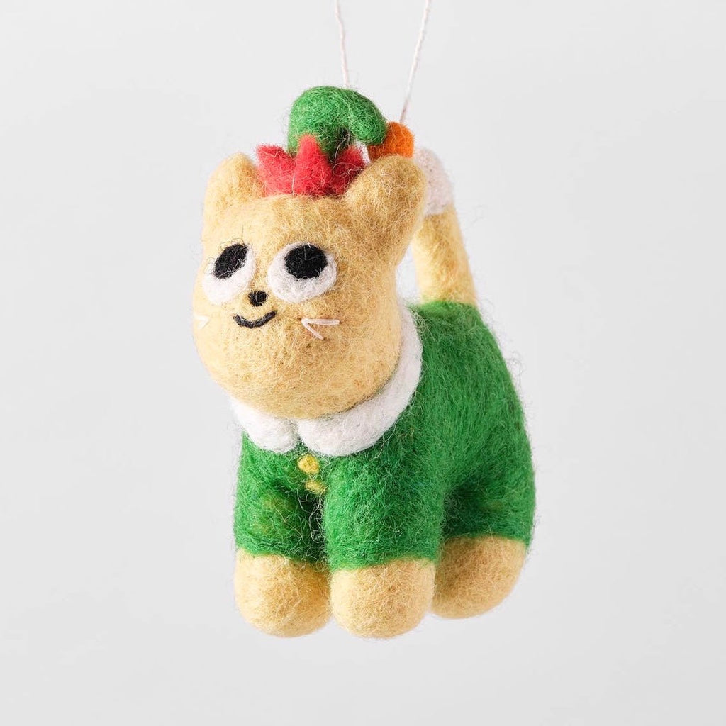 'Buddy' Hanging Felt Ornament - bubblegum market