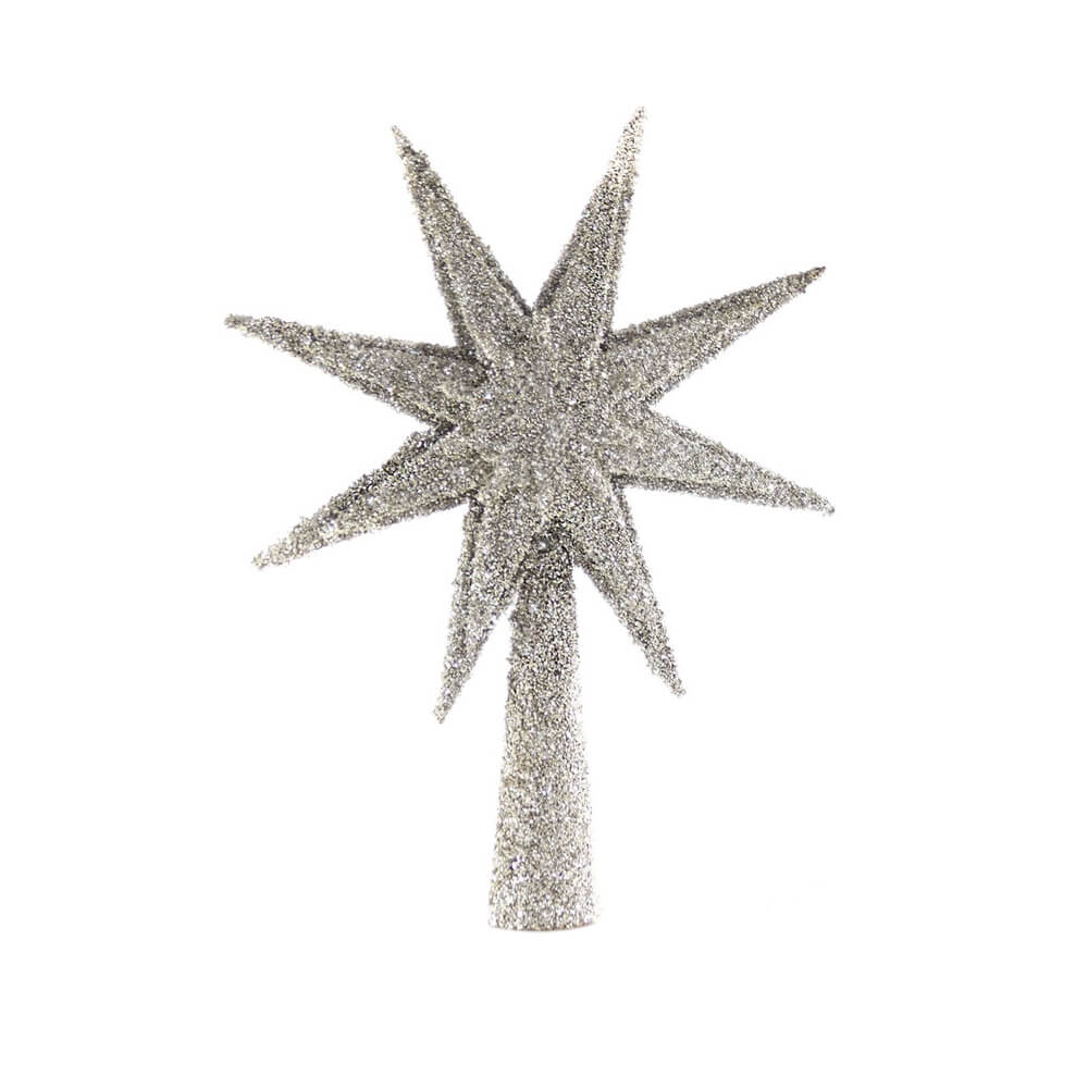 Celestial Silver Glitter Tree Topper - bubblegum market