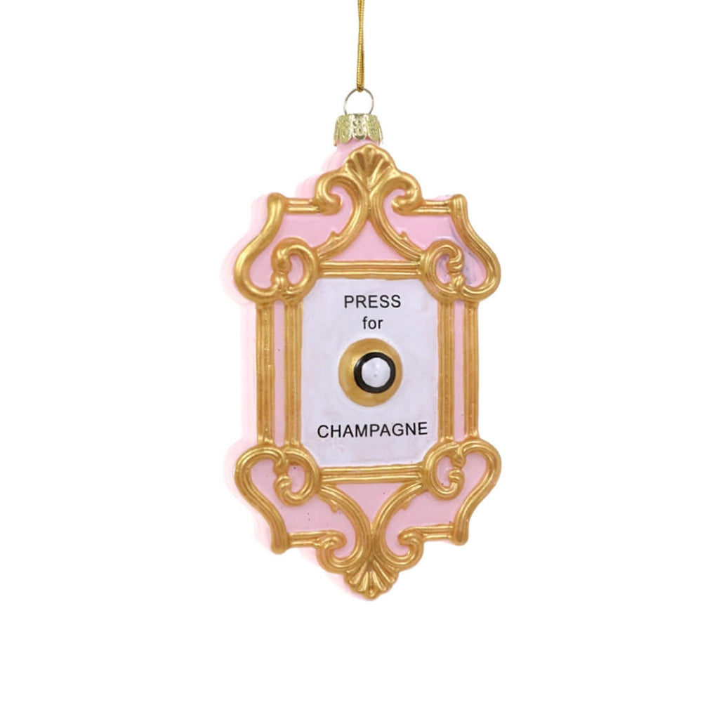 Champagne Button Ornament 5" - bubblegum market