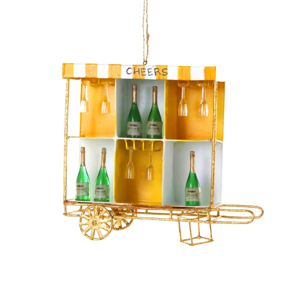 Cheers! Champagne Cart Ornament 5.5" - bubblegum market