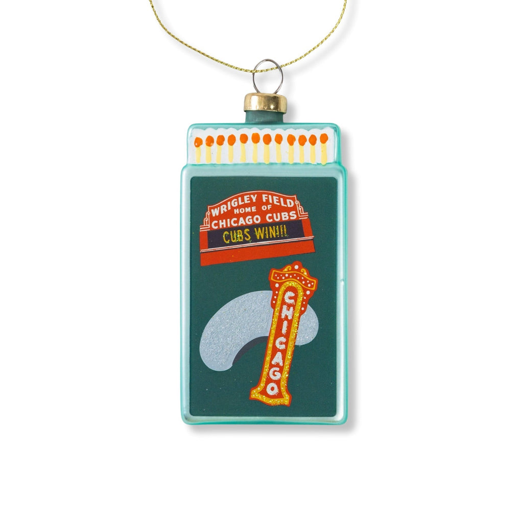 Chicago Matchbook Ornament 3.5" - bubblegum market