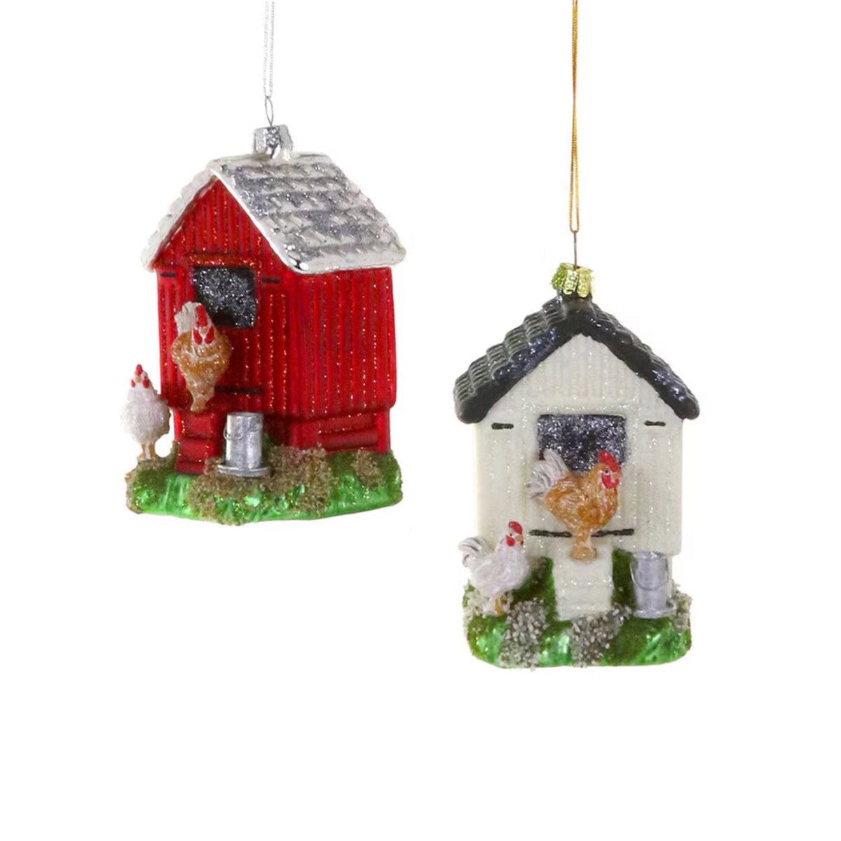 Chicken Coop Ornament 4" - bubblegum market