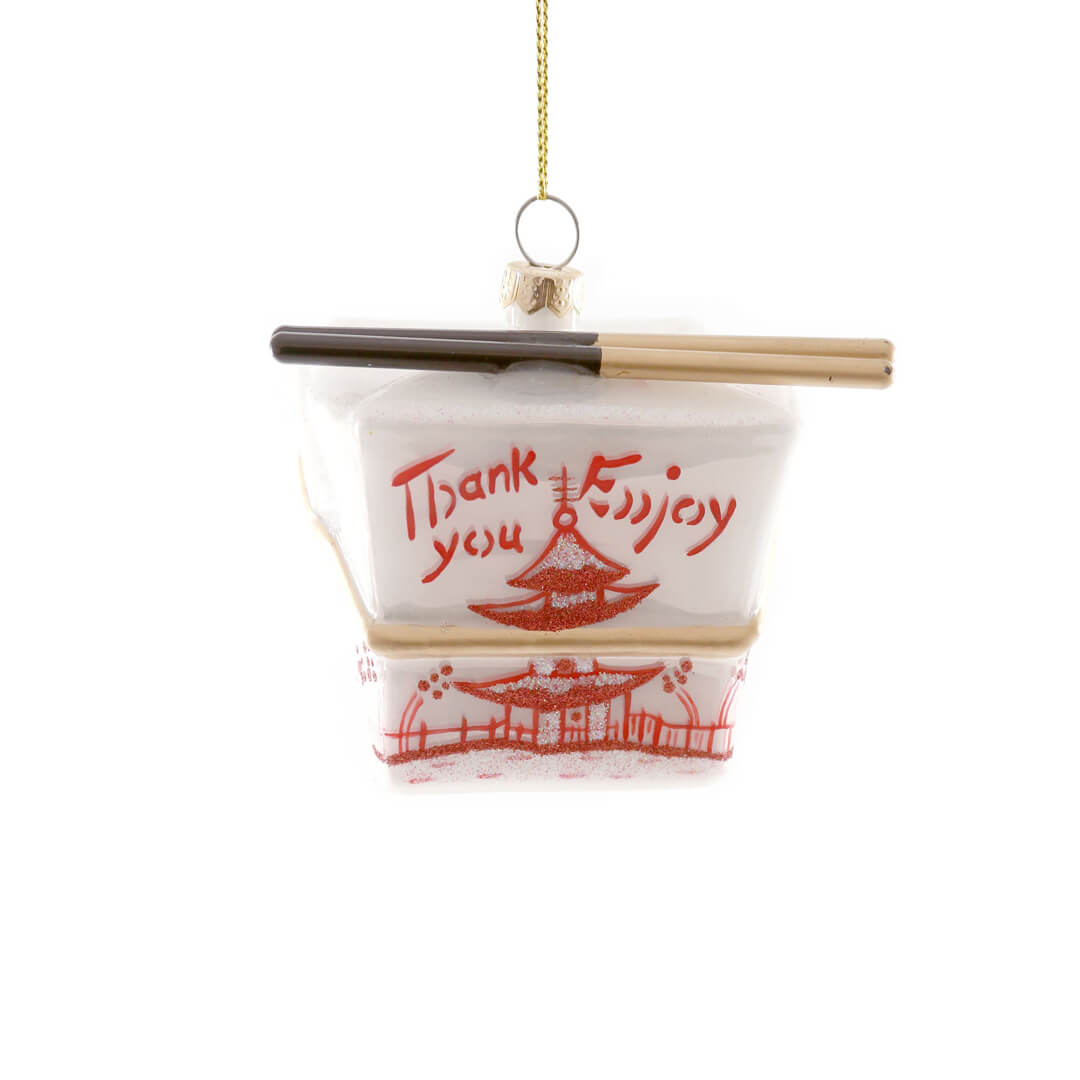 Chinese Food Take Out Box Ornament 3.75" - bubblegum market