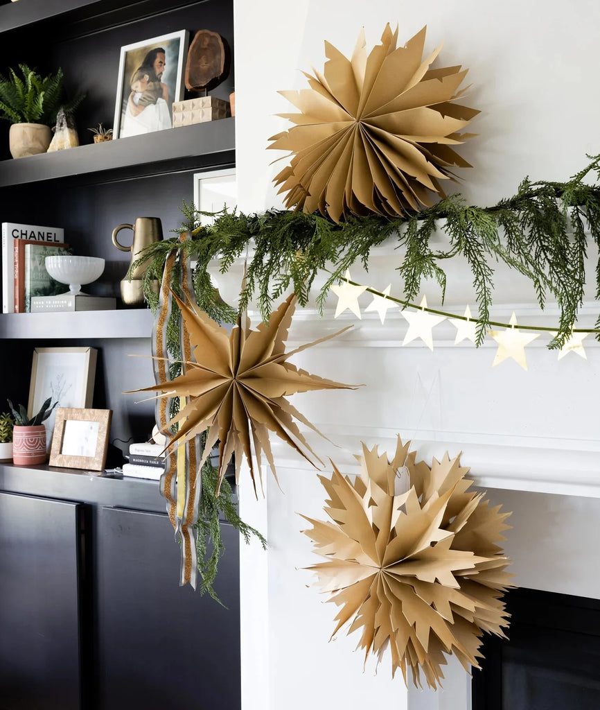Christmas Memories Kraft Paper Fan Set - bubblegum market