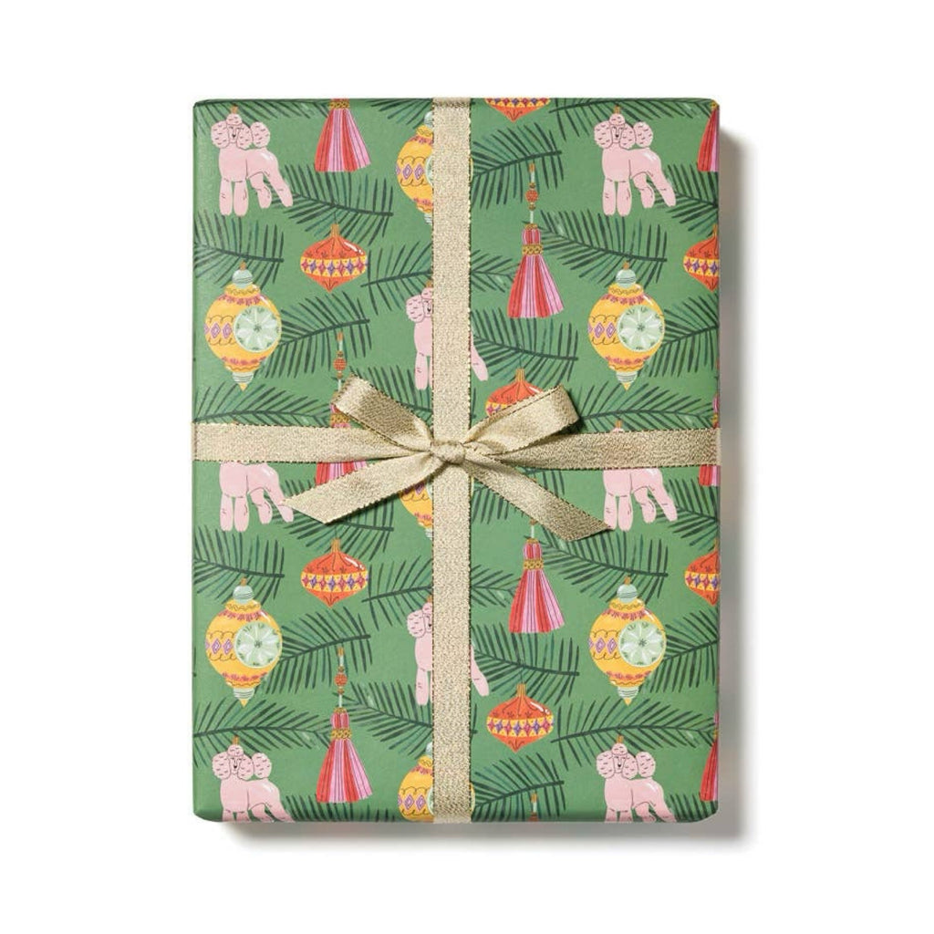 Christmas Poodle Holiday Wrapping Paper Sheets (Roll of 3) - bubblegum market