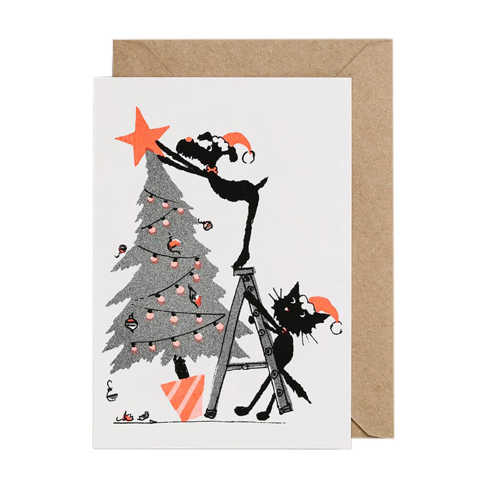 Christmas Tree Decorating Card - bubblegum market