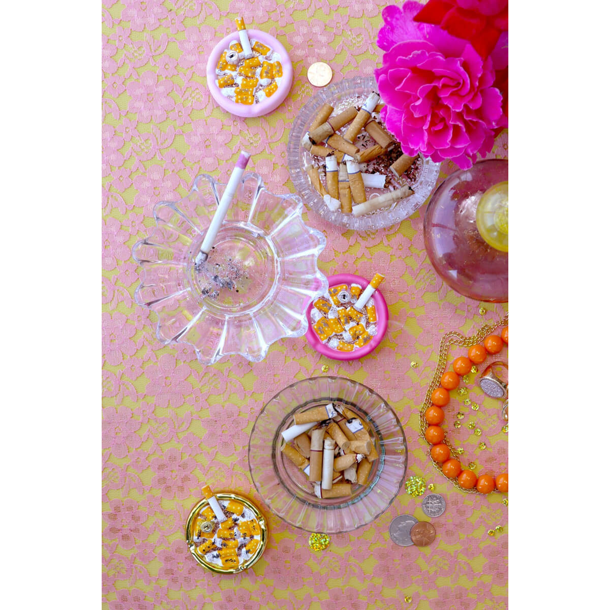 cigarette-holder-ash-tray-pink-gold-ashtray-ornament-cody-foster-christmas