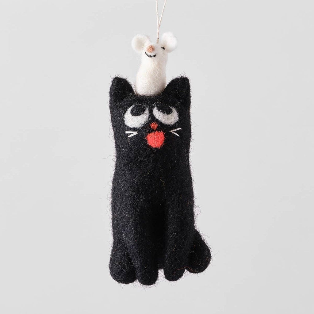 'Clint' Hanging Felt Ornament - bubblegum market