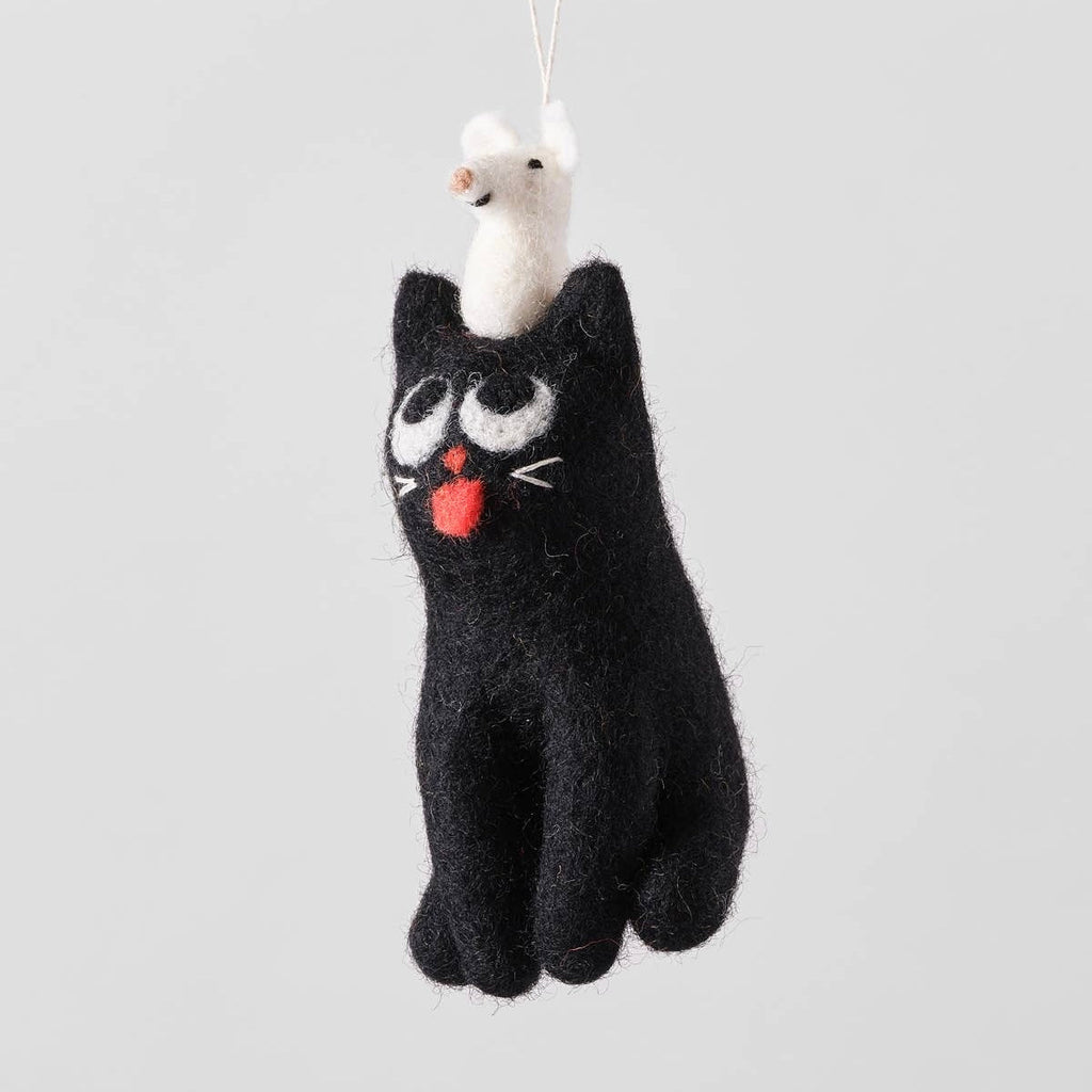 'Clint' Hanging Felt Ornament - bubblegum market