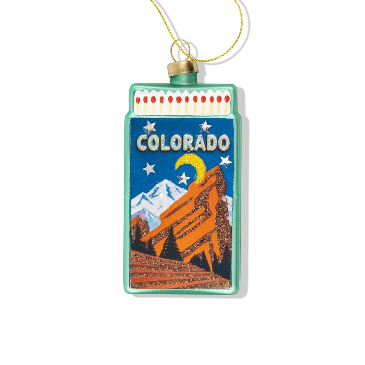 Colorado Matchbook Ornament 3.5" - bubblegum market