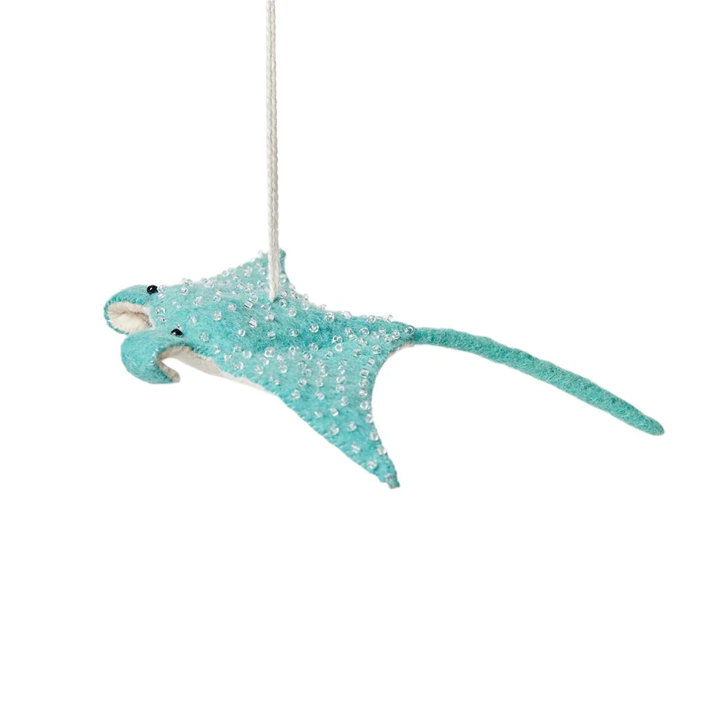 craftspring-aqua-wave-glider-manta-ray-felt-christmas-ornament-white-background