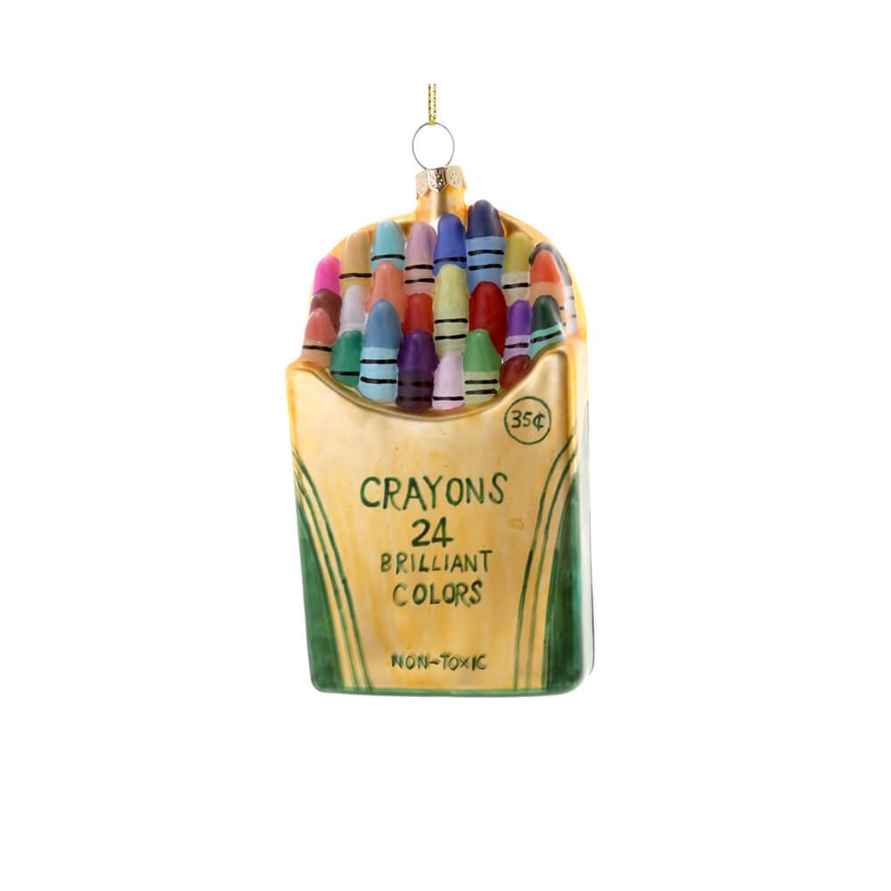 Crayon Box Ornament 4.5" - bubblegum market