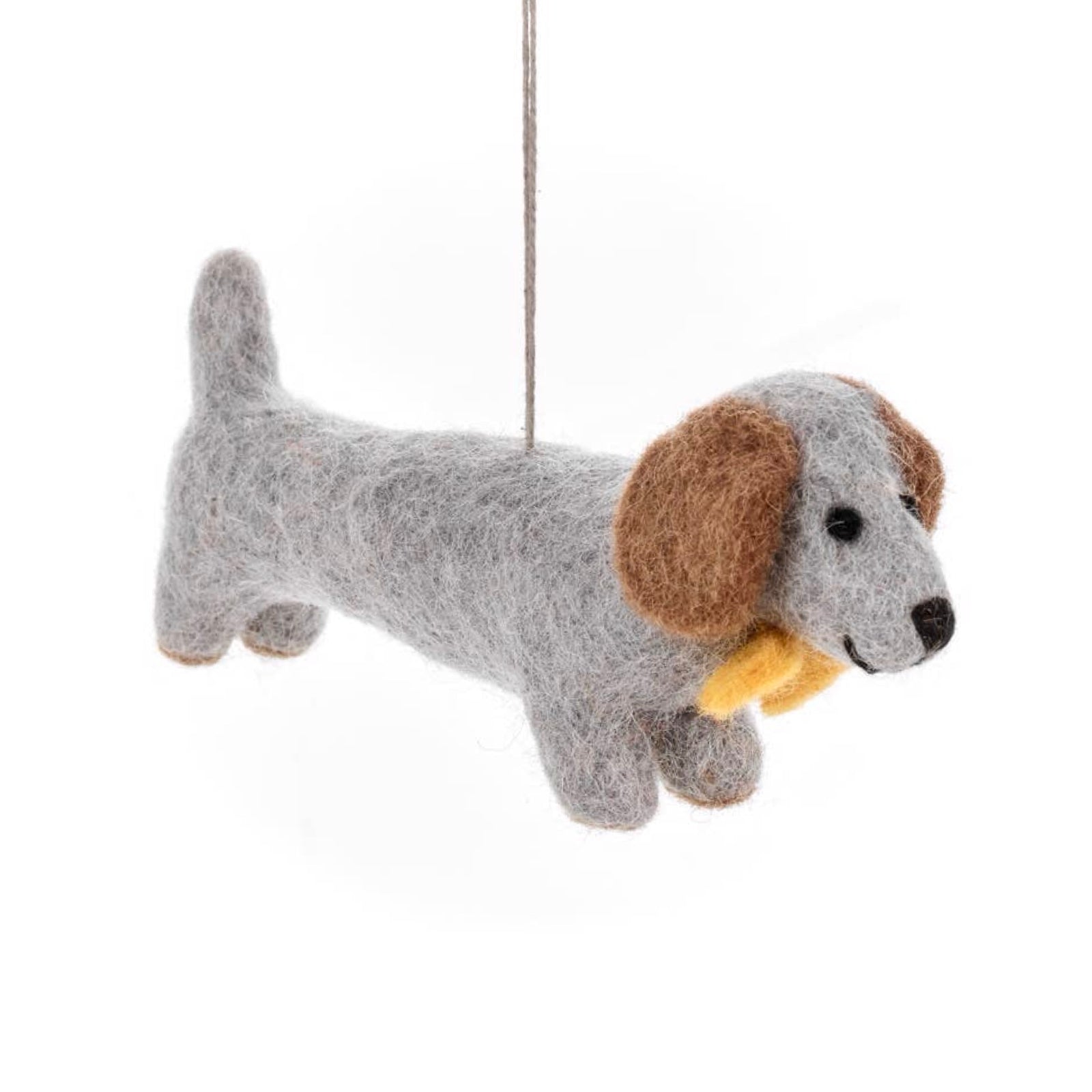 Dapper Dachshund Felt Ornament 5.5" - bubblegum market