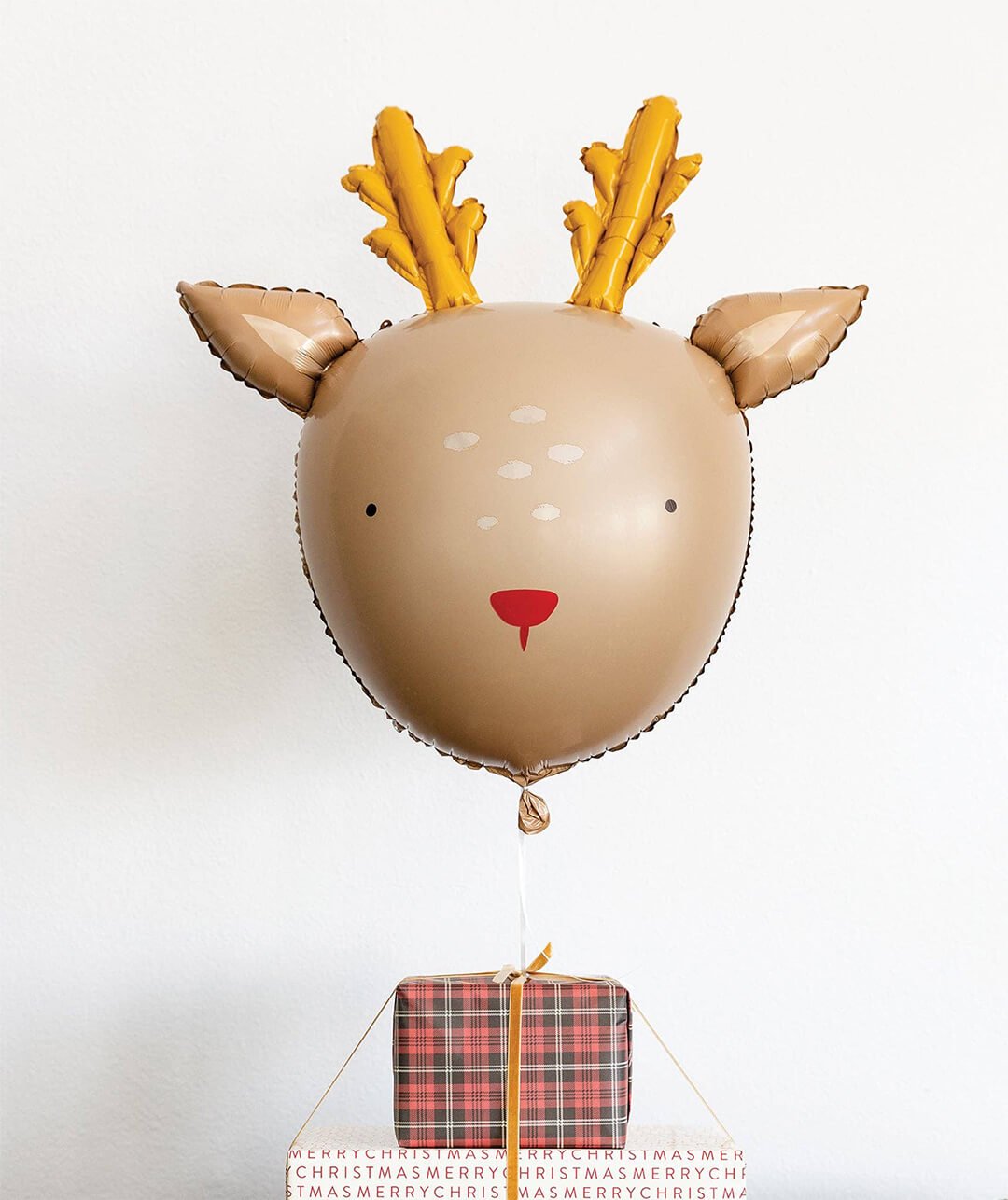 Dear Rudolph Reindeer Mylar Balloon - bubblegum market