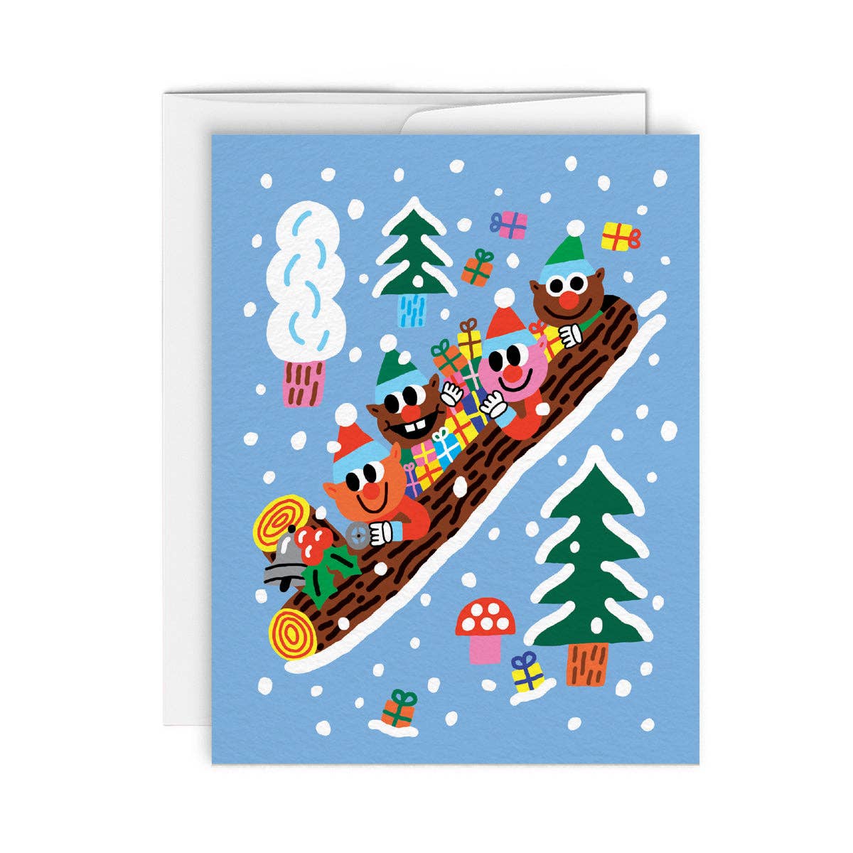 ELVES / LUTINS Holiday Greeting Card - bubblegum market