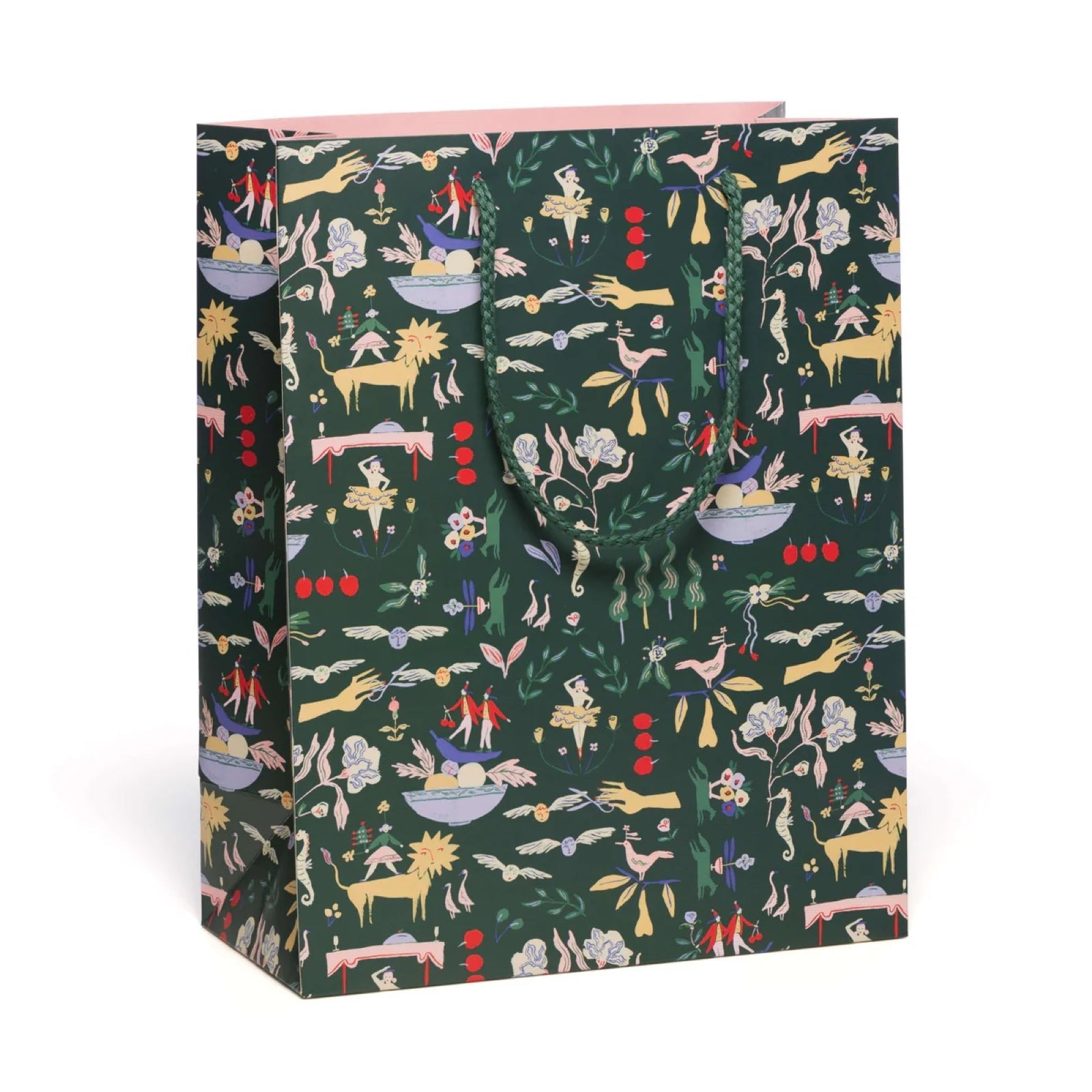 Emerald Holiday Large Gift Bag - bubblegum market