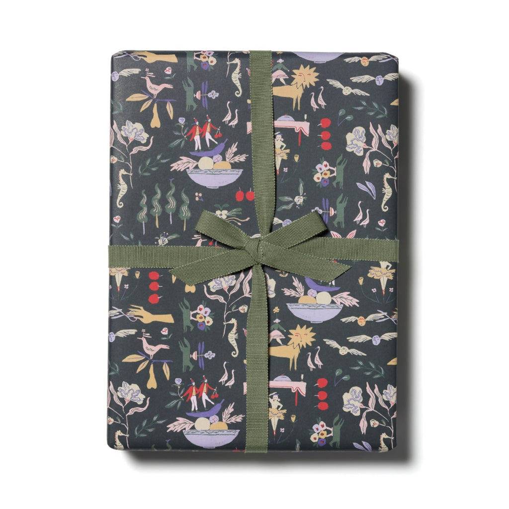 Emerald Holiday Wrapping Paper Sheets (Roll of 3) - bubblegum market