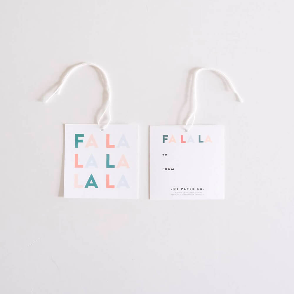 Fa La La Gift Tags (Set of 8) - bubblegum market