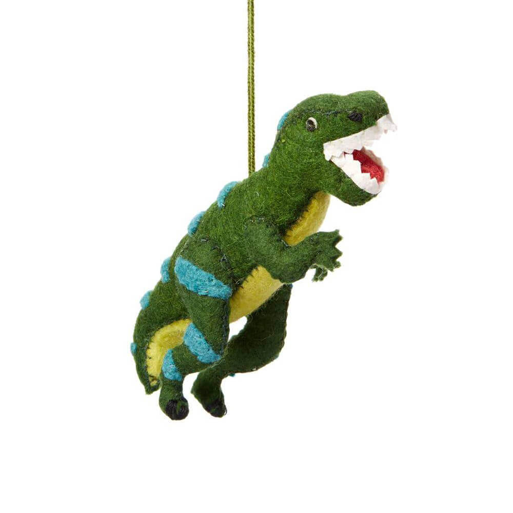    felt-green-t-rex-ornament-silk-road-bazaar