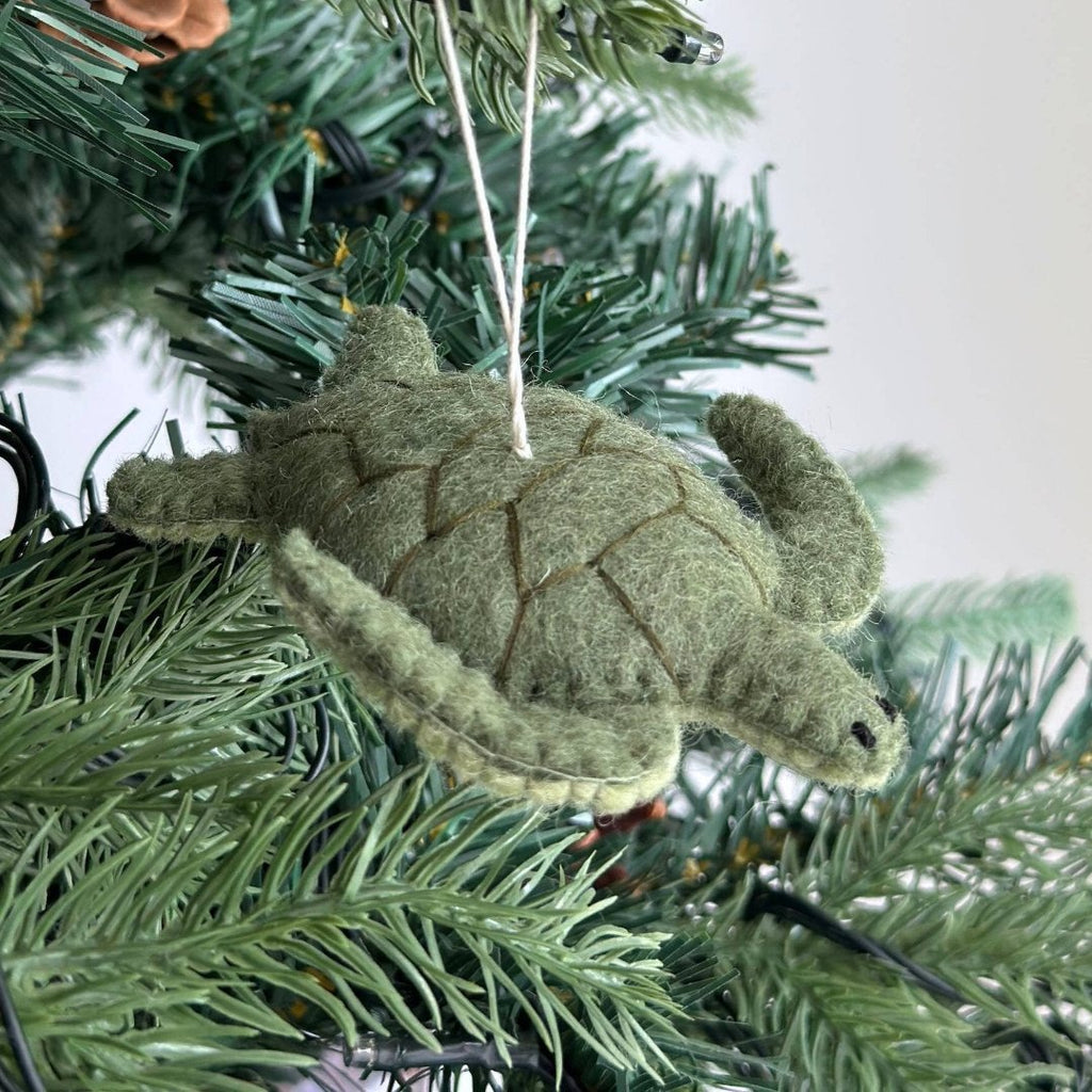 Felt Sea Turtle Ornament 4" - bubblegum market