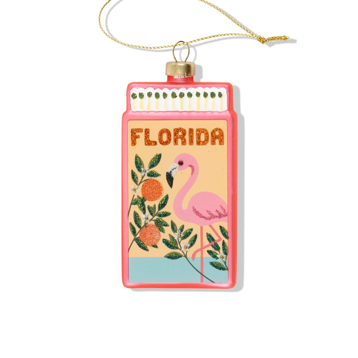 Florida Matchbook Ornament 3.5" - bubblegum market