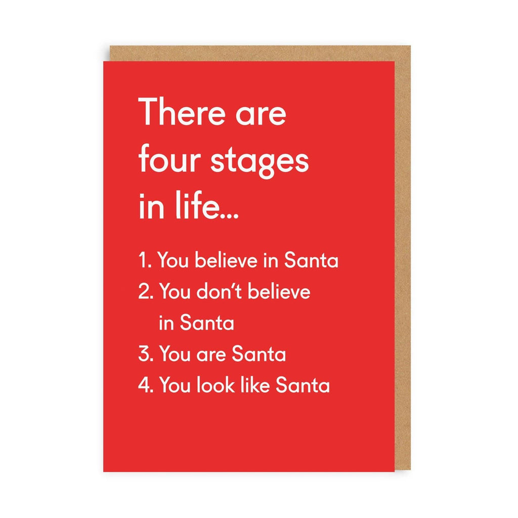 Four Stages Christmas Greeting Card - bubblegum market