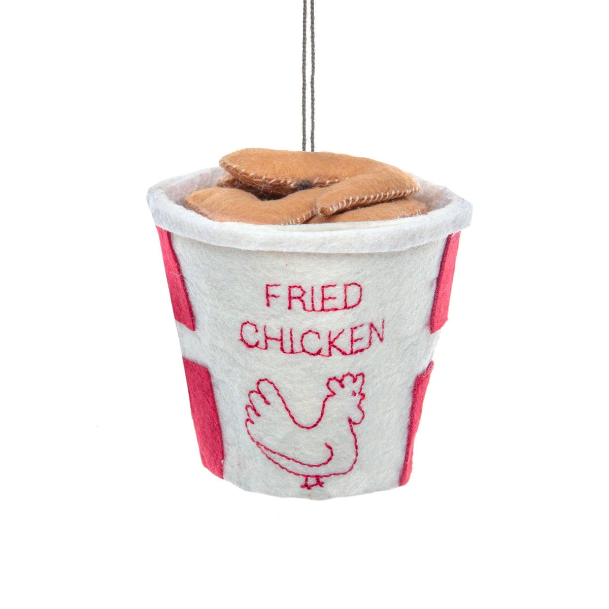 Fried Chicken Felt Ornament - bubblegum market