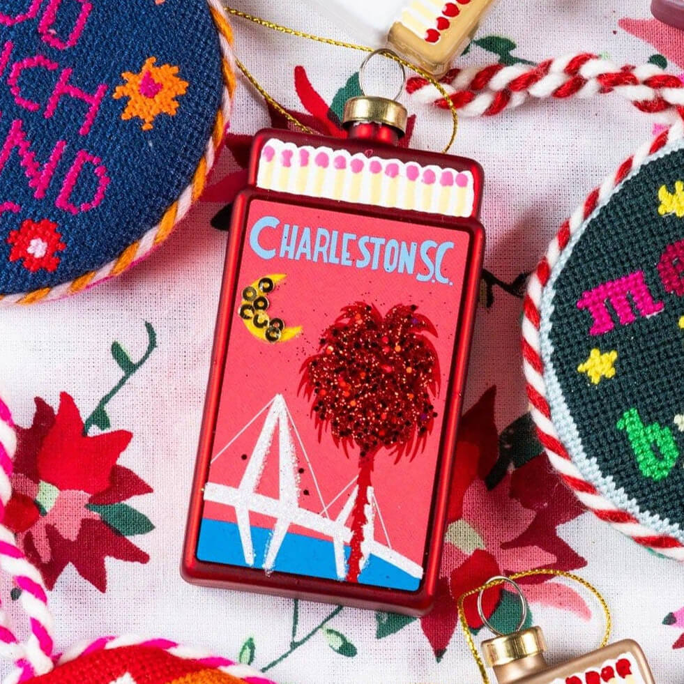 furbish-studio-charleston-south-carolina-red-matchbook-christmas-ornament-styled