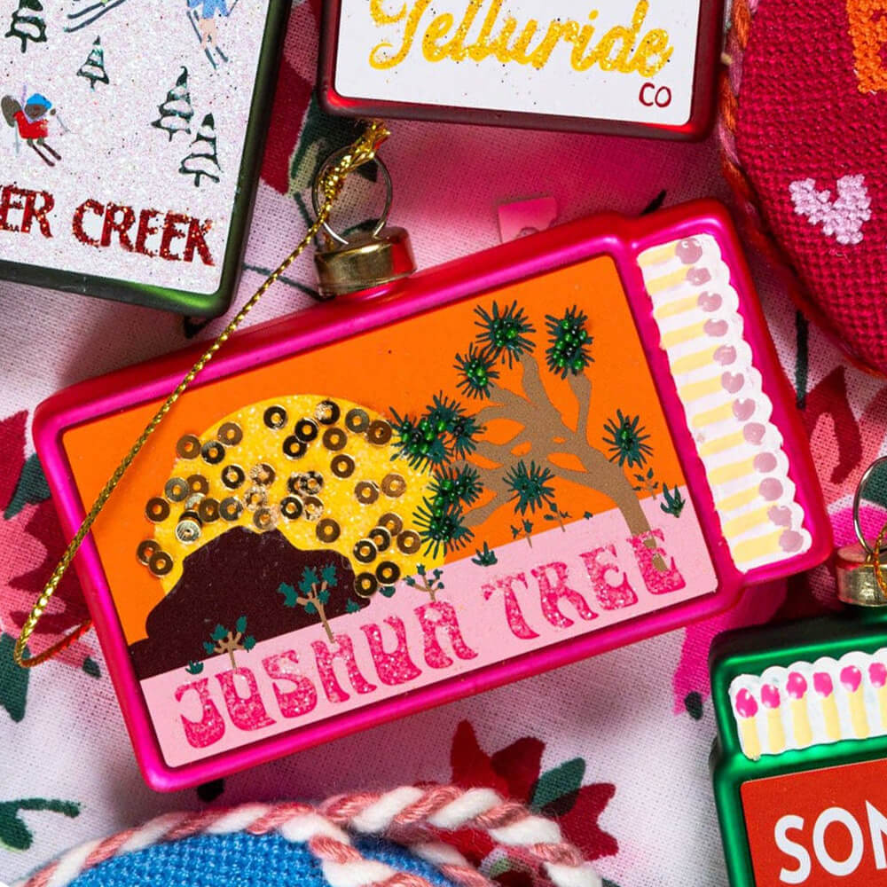 furbish-studio-joshua-tree-matchbook-christmas-ornament-styled