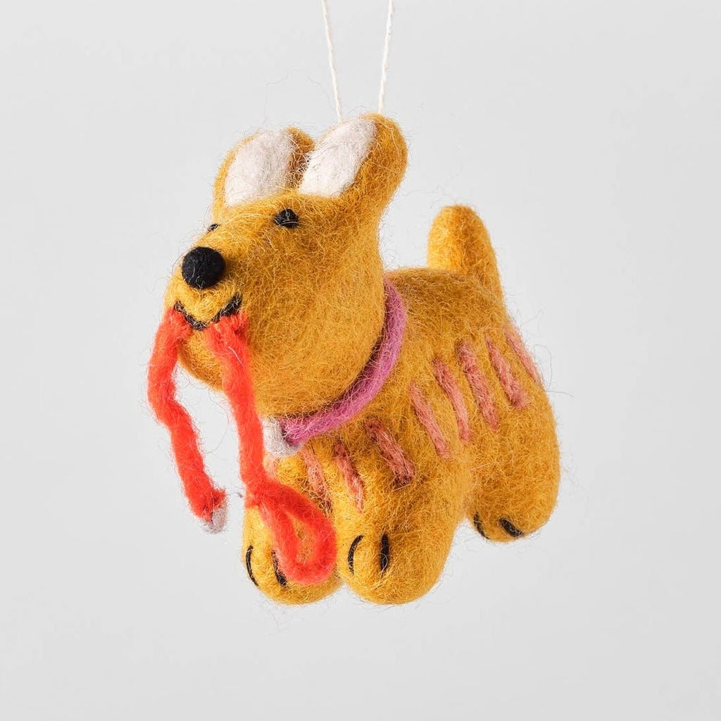 'Ginger' Hanging Felt Ornament - bubblegum market