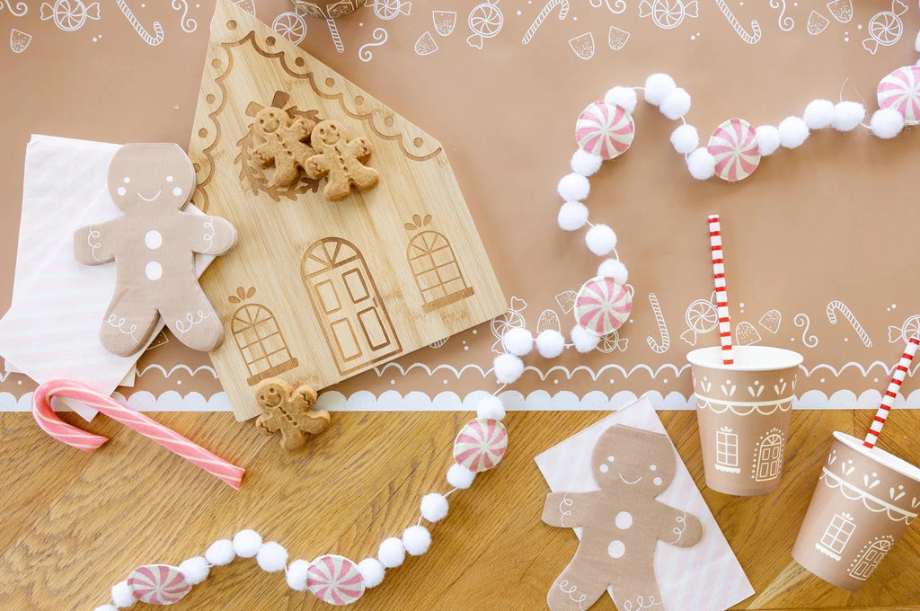 Gingerbread Candy Felt Banner - bubblegum market