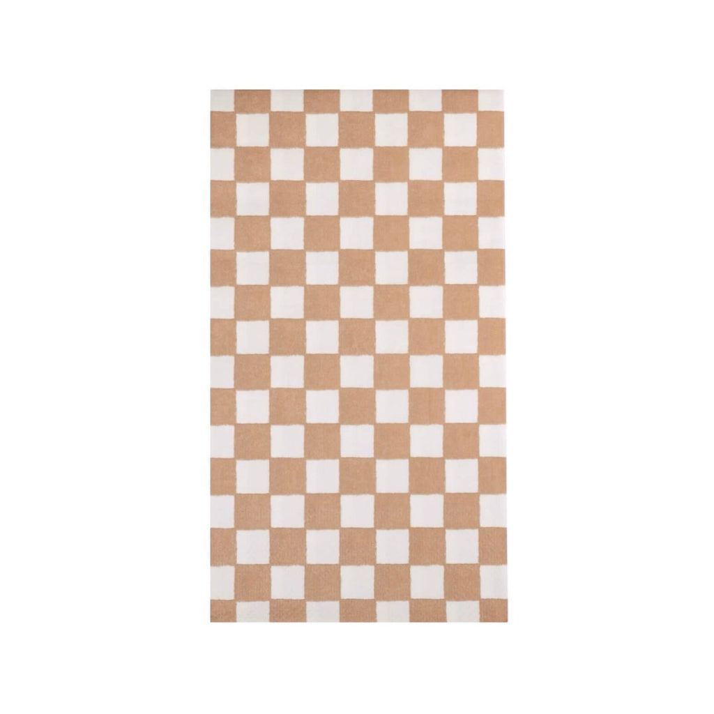 Gingerbread Checked Dinner Napkins - bubblegum market