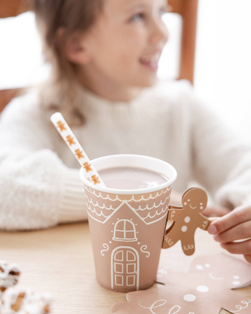 Gingerbread Handled Paper Cups - bubblegum market