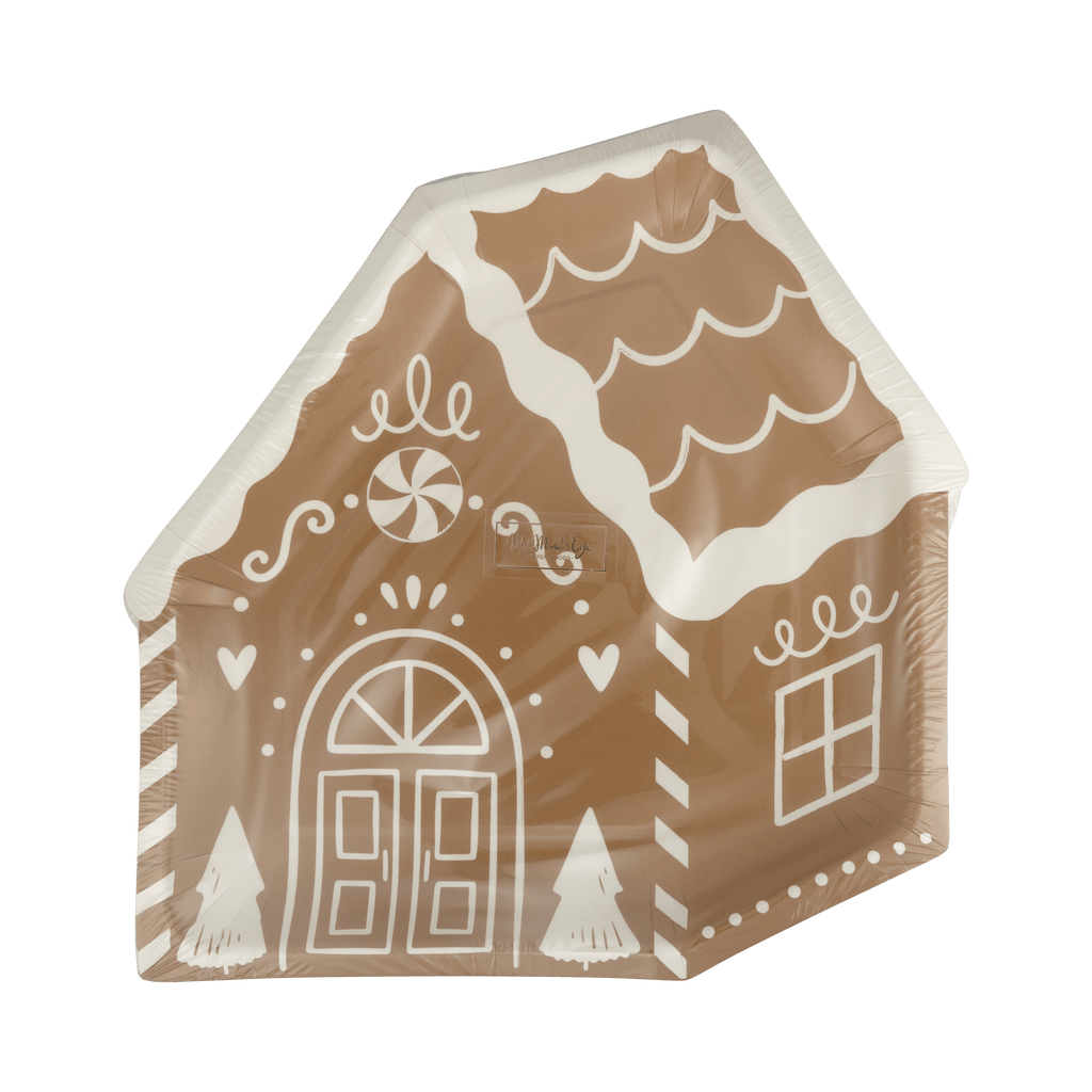 Gingerbread House Plates 9" - bubblegum market