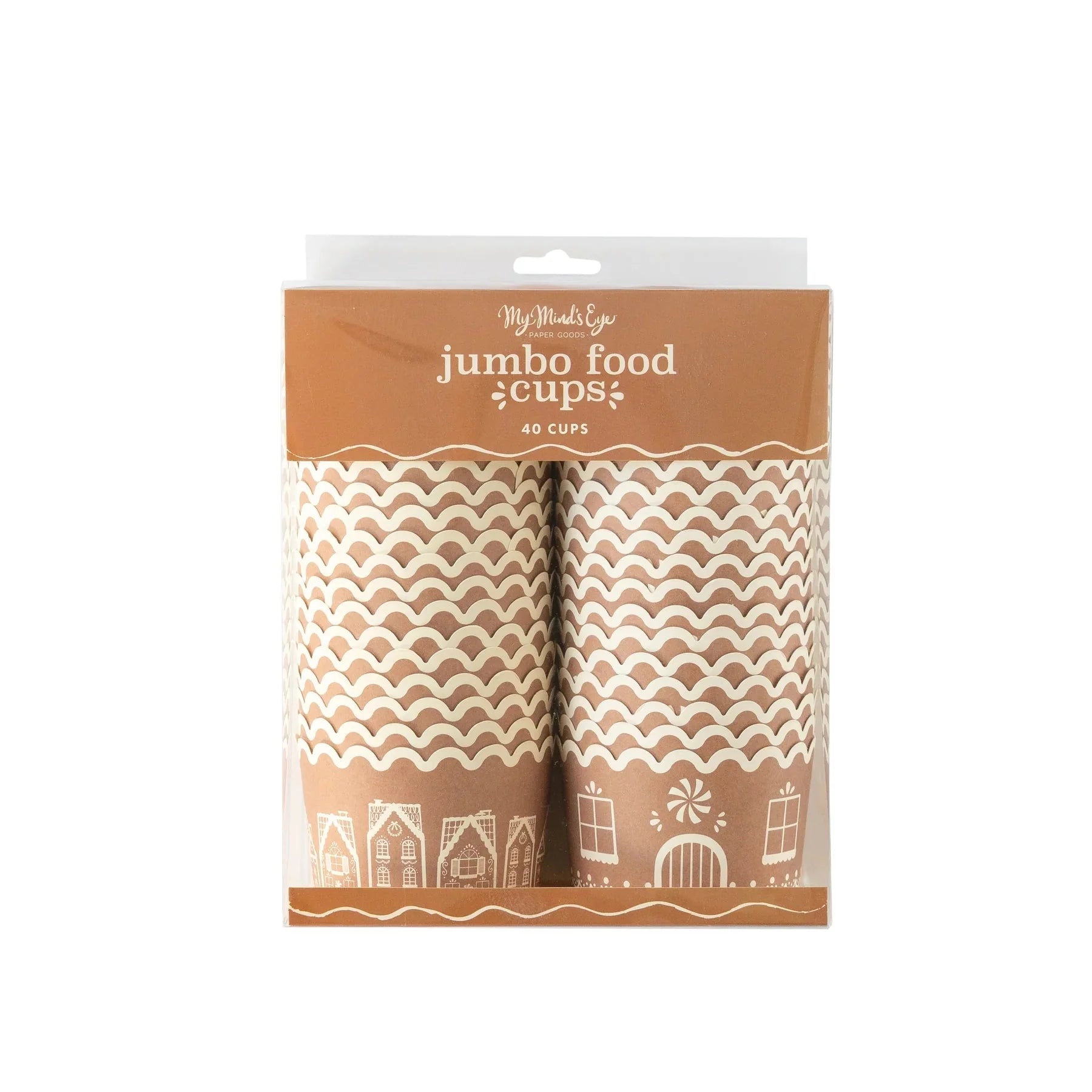 Gingerbread Jumbo Holiday Food Cups - bubblegum market