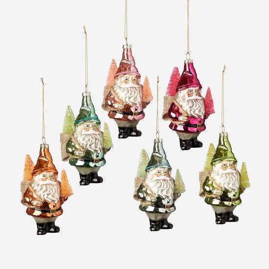 Gnome Ornament with Sisal Trees 5.75" - bubblegum market