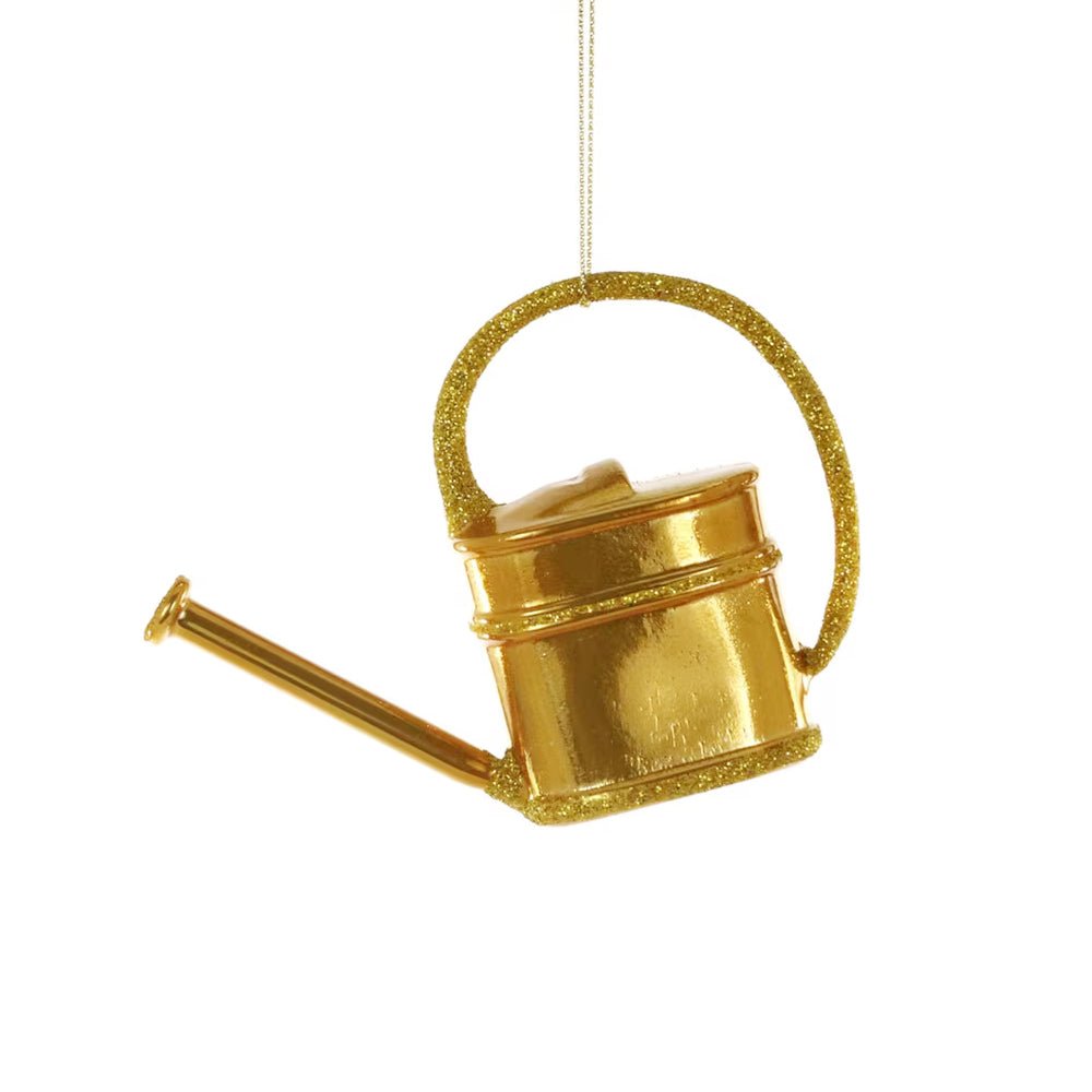 Gold English Watering Can Ornament 4.25" - bubblegum market
