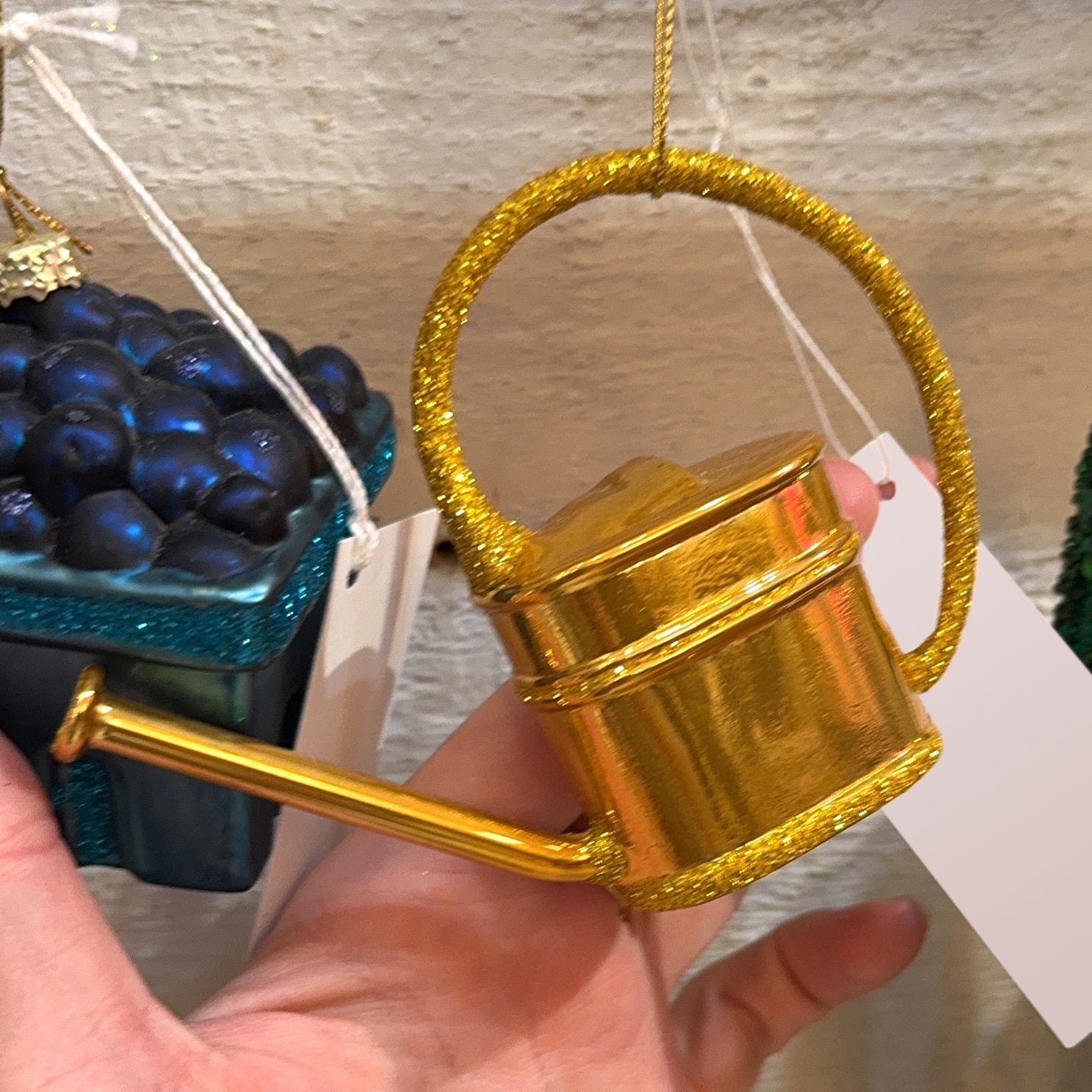 Gold English Watering Can Ornament 4.25" - bubblegum market