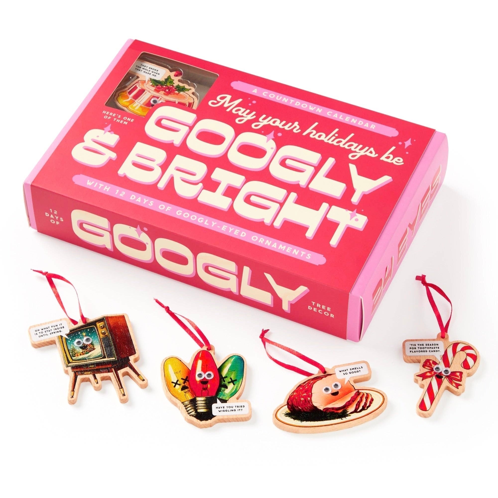 Googly & Bright Holiday Ornament Advent Calendar - bubblegum market