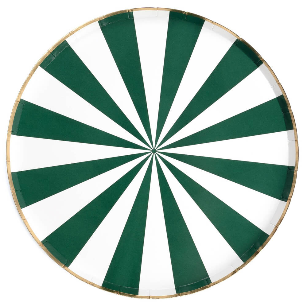 Green Candy Burst Paper Dinner Plates 10.5" - bubblegum market