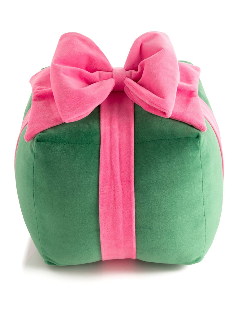 GREEN GIFT BOX THROW PILLOW - bubblegum market