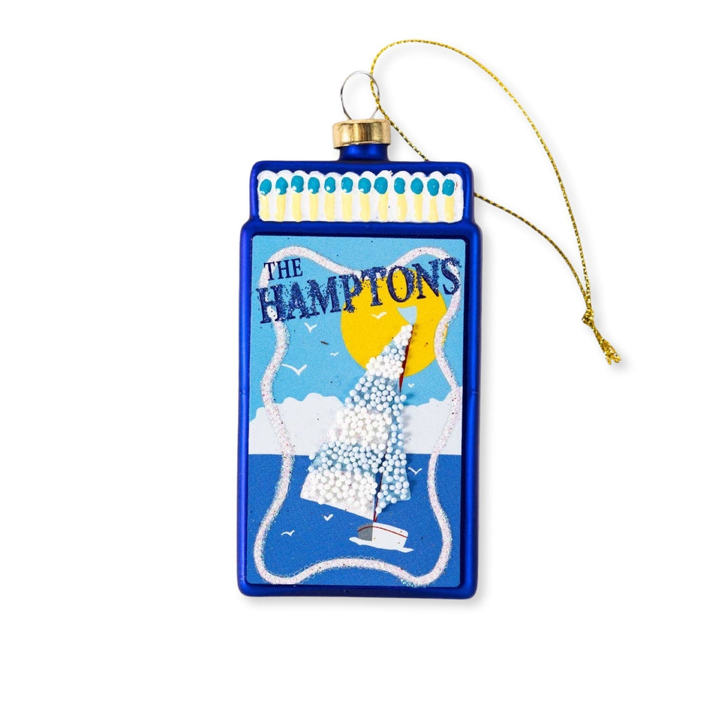 Hamptons Matchbook Ornament 3.5" - bubblegum market