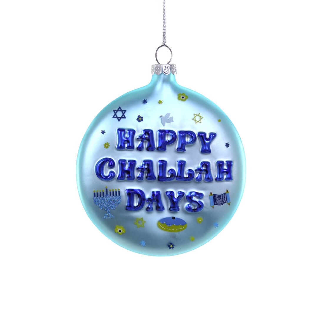 Happy Challah Days Ornament 4" - bubblegum market