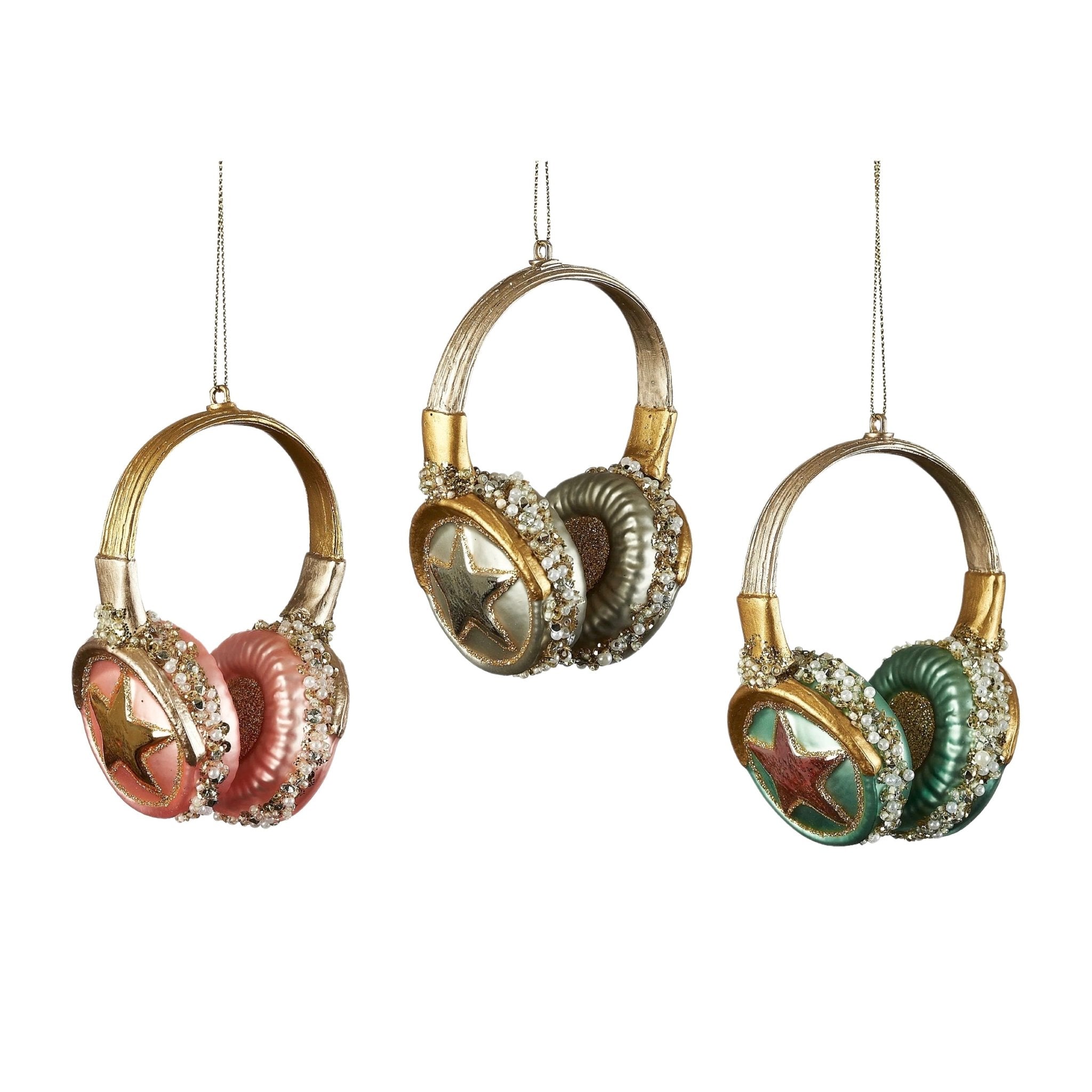 Headphones Ornament 4.5" - bubblegum market