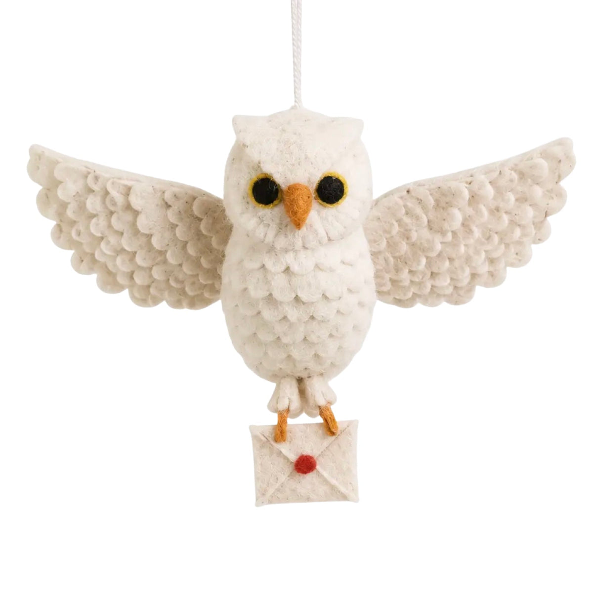 "Hedwig" Felt Ornament - bubblegum market