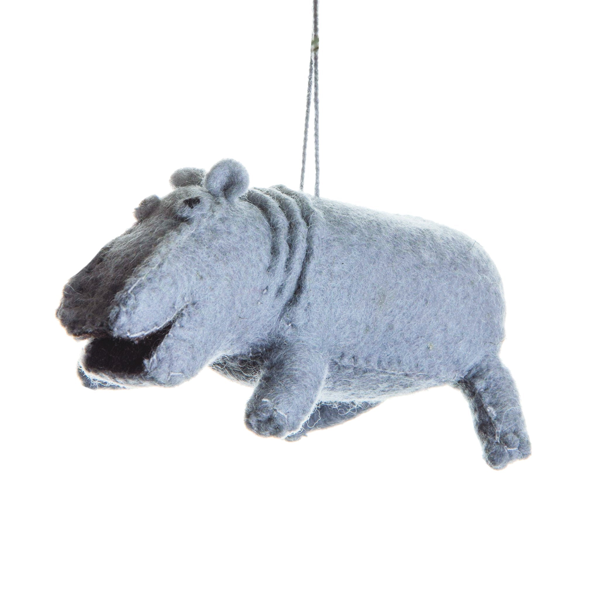 Hippo Felt Ornament - bubblegum market